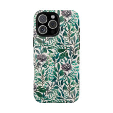 Load image into Gallery viewer, Purple Flowers and Eucalyptus Leaves Phone Case