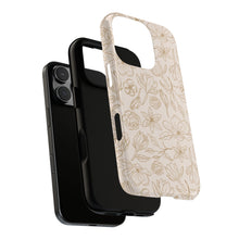 Load image into Gallery viewer, Gold Magnolia Phone Case