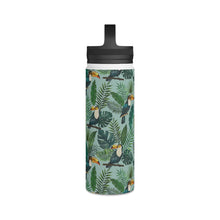 Load image into Gallery viewer, Tropical Toucan Handle Lid Water Bottle
