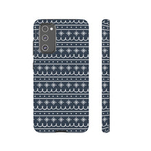 Load image into Gallery viewer, Blue Snowflake Pattern Phone Case