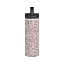 Load image into Gallery viewer, Pink Flower Handle Lid Water Bottle