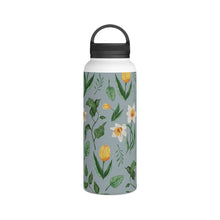 Load image into Gallery viewer, Daffodils and Tulips Handle Lid Water Bottle