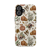 Load image into Gallery viewer, Fall Pumpkins, Flowers and Leaves Phone Case