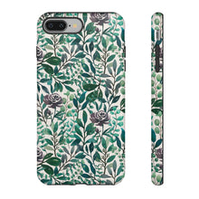 Load image into Gallery viewer, Purple Flowers and Eucalyptus Leaves Phone Case