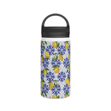 Load image into Gallery viewer, Lemon Tile Handle Lid Water Bottle