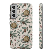 Load image into Gallery viewer, Winter Branches, Berries and Pine Cones Phone Case