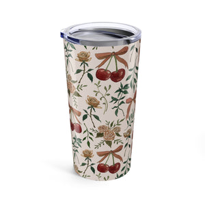 Cherries and Roses Travel Mug