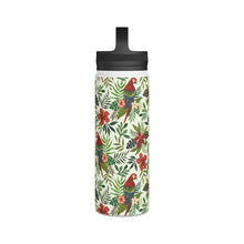 Load image into Gallery viewer, Tropical Parrot Handle Lid Water Bottle