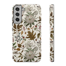 Load image into Gallery viewer, Watercolor Fall Leaves and Flowers Phone Case