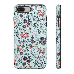 Bright Watercolor Flower - Blue Phone Case
