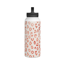 Load image into Gallery viewer, Rose Gold Leopard Print Handle Lid Water Bottle