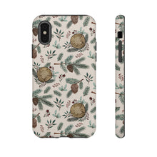 Load image into Gallery viewer, Winter Branches, Berries and Pine Cones Phone Case