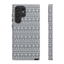 Load image into Gallery viewer, Gray Snowflake Pattern Phone Case