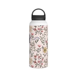 Spring Botanical Handle Lid Water Bottle