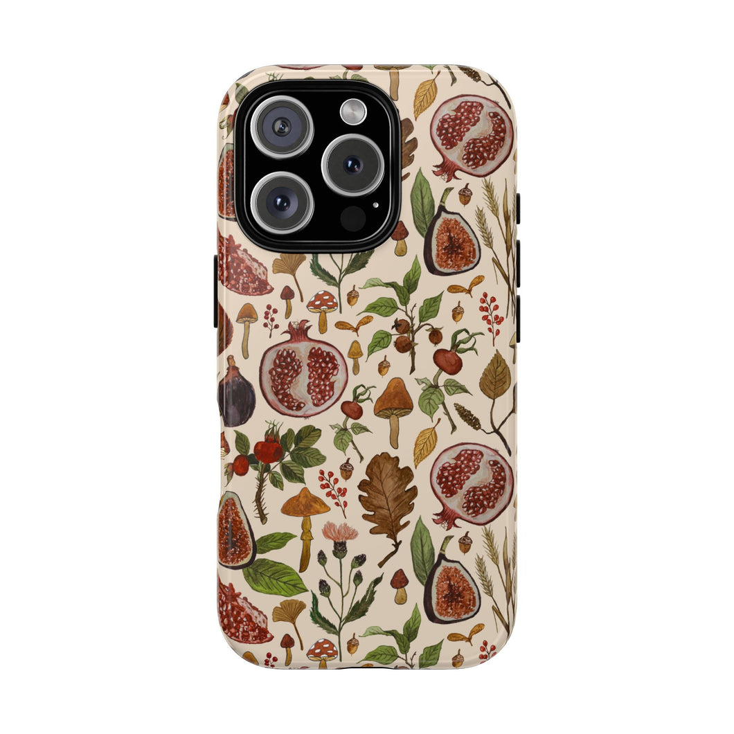 Rose Hips, Fruit and Leaves Phone Case