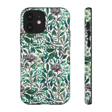 Load image into Gallery viewer, Purple Flowers and Eucalyptus Leaves Phone Case