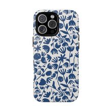 Load image into Gallery viewer, Dark Blue Floral Phone Case