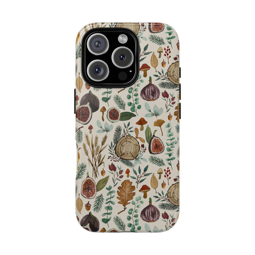 Figs, Mushrooms and Leaves Phone Case