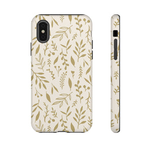 Gold Falling Leaves Phone Case