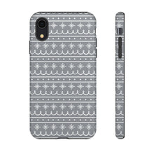 Load image into Gallery viewer, Gray Snowflake Pattern Phone Case