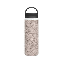 Load image into Gallery viewer, Pink Flower Handle Lid Water Bottle
