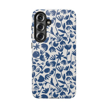 Load image into Gallery viewer, Dark Blue Floral Phone Case