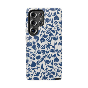 Dark Blue Floral Phone Case