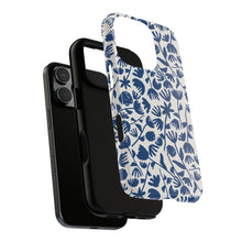 Load image into Gallery viewer, Dark Blue Floral Phone Case