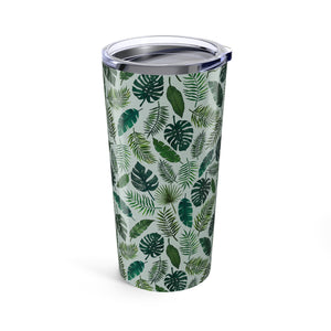 Tropical Leaves Travel Mug