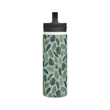 Load image into Gallery viewer, Tropical Leaves Handle Lid Water Bottle
