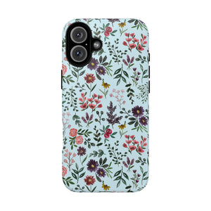 Bright Watercolor Flower - Blue Phone Case