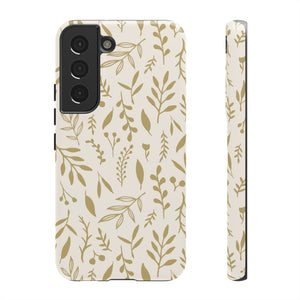Gold Falling Leaves Phone Case
