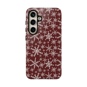Red Snowflakes Phone Case
