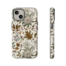 Load image into Gallery viewer, Watercolor Fall Leaves and Flowers Phone Case