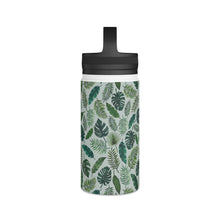 Load image into Gallery viewer, Tropical Leaves Handle Lid Water Bottle