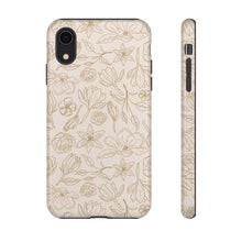 Load image into Gallery viewer, Gold Magnolia Phone Case