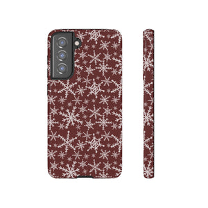 Red Snowflakes Phone Case