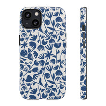 Load image into Gallery viewer, Dark Blue Floral Phone Case