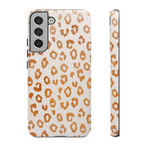 Copper Leopard Print Phone Case