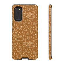 Load image into Gallery viewer, Bronze Floral Ink Pumpkin Phone Case