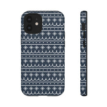 Load image into Gallery viewer, Blue Snowflake Pattern Phone Case