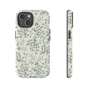 Green Christmas Branch Phone Case