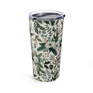 Winter Floral Travel Mug