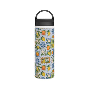 Mediterranean Stamps Handle Lid Water Bottle