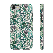 Load image into Gallery viewer, Purple Flowers and Eucalyptus Leaves Phone Case