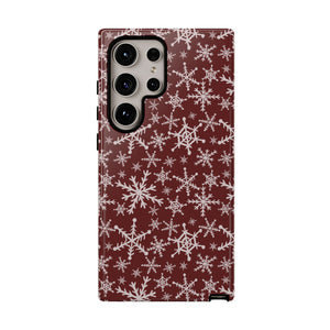 Red Snowflakes Phone Case