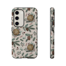 Load image into Gallery viewer, Winter Branches, Berries and Pine Cones Phone Case