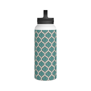 Turquoise Tile Handle Lid Water Bottle