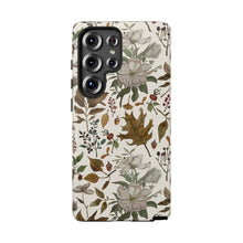 Load image into Gallery viewer, Watercolor Fall Leaves and Flowers Phone Case