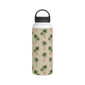 Palm Tree Handle Lid Water Bottle